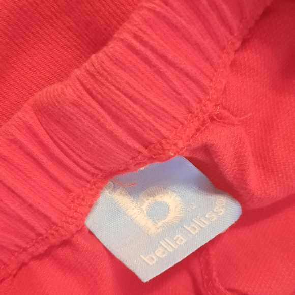 Red & white floral-ruffle print 2 PC Matching Set Girl's Size 7-8 - Picture 8 of 9